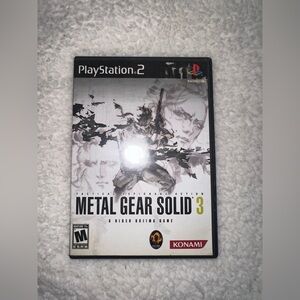Metal Gear Solid 3 for PlayStation 2 - Black and White Cover